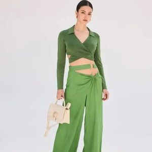 Cult Gaia Tory Knit Crop Top